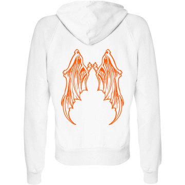 Halloween Hoodie Junior Fit Bella Fleece Raglan Zip Hoodie