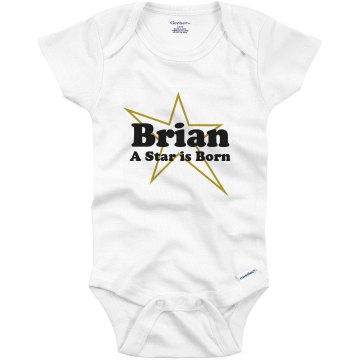 A Star Is Born Infant Tee Infant Bella Baby Long Sleeve Lap Shoulder Tee