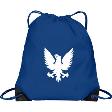 Swim Team Bird Mascot Port & Company Drawstring Cinch Bag