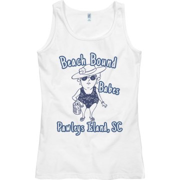 Beach Babes of Carolina Junior Fit Bella V-Neck Jersey Tee