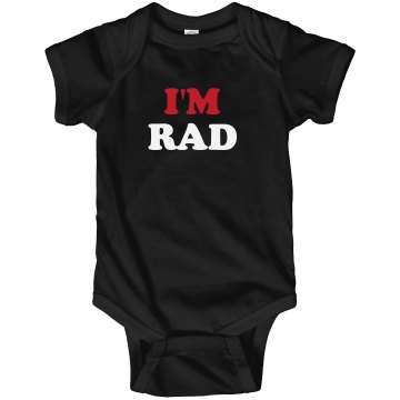 I'm Radical Infant Rabbit Skins Lap Shoulder Creeper
