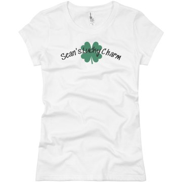 Sean's Lucky Charm Junior Fit Basic Bella Favorite Tee