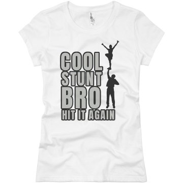 Cool Stunt Bro Gold Junior Fit Basic Bella Favorite Tee