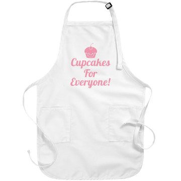 Rhinestone Cupcakes Port Authority Adjustable Full Length Apron
