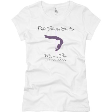 Pole Fitness Studio Junior Fit Basic Bella Favorite Tee