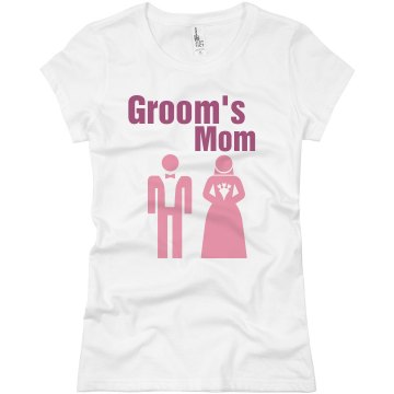 Groom's Mom Couple Junior Fit Basic Bella Favorite Tee