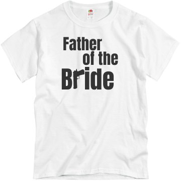 Father Of The Bride Gun Unisex Basic Gildan Heavy Cotton Crew Neck Tee
