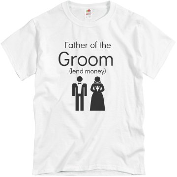 Groom's Father Couple Unisex Basic Gildan Heavy Cotton Crew Neck Tee