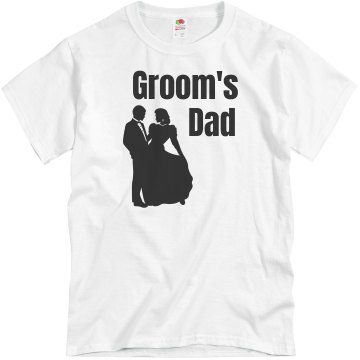 Groom's Dad Couple Unisex Basic Gildan Heavy Cotton Crew Neck Tee
