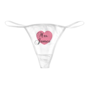 Mrs. James Heart  Bella Bikini Thong