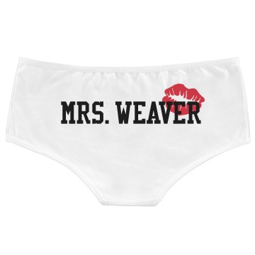After Wedding Mrs. Weaver Bella White Basic Hotshort