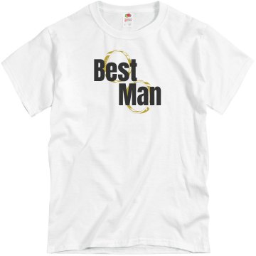 Best Man Rings Unisex Basic Gildan Heavy Cotton Crew Neck Tee