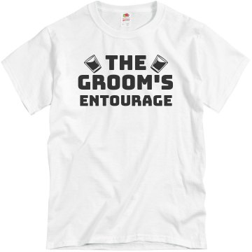 Groom's Entourage Unisex Basic Gildan Heavy Cotton Crew Neck Tee