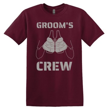 Groom's Crew 40 Hands Unisex Gildan Heavy Cotton Crew Neck Tee