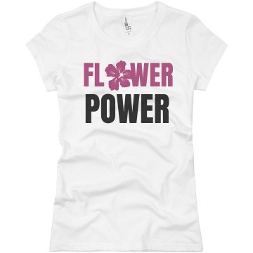 Flower Power Junior Fit Basic Bella Favorite Tee