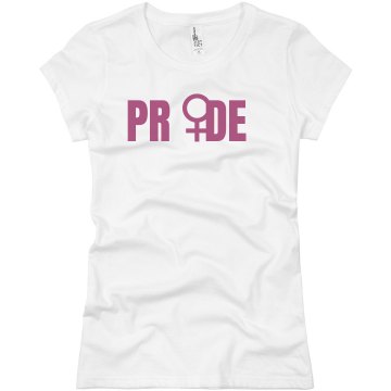 Girl Pride Symbol Junior Fit Basic Bella Favorite Tee