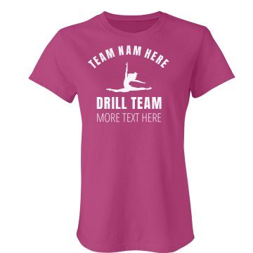 Central Crossing Drill Junior Fit Bella Sheer Longer Length Rib Tee