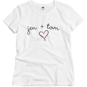 Jen + Tom Misses Relaxed Fit Basic Gildan Ultra Cotton Tee