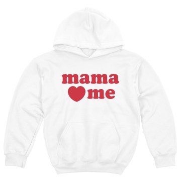 Mama Loves Me Youth Gildan Heavy Blend Hoodie