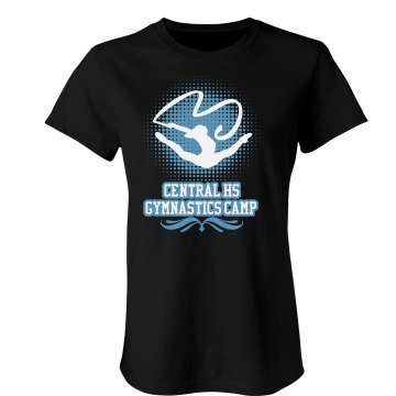 Central HS Gymnastics Junior Fit Bella Crewneck Jersey Tee