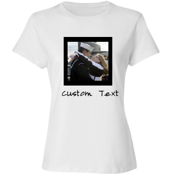 Navy Wife Junior Fit Basic Bella Favorite Tee