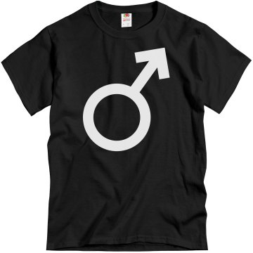 Male Symbol Tee Unisex Gildan Heavy Cotton Crew Neck Tee