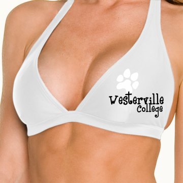College Mascot Omni Swimsuit Halter Top