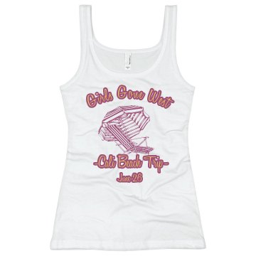 Girls Gone West Tank Junior Fit Basic Bella 2x1 Rib Tank Top