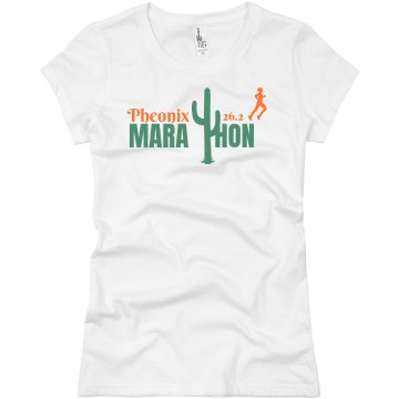Cactus Marathon  Junior Fit Basic Bella Favorite Tee