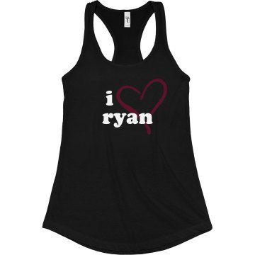 I Heart Ryan Junior Fit Bella Sheer Longer Length Rib Racerback Tank Top