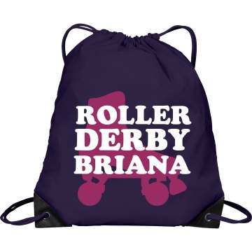 Roller Derby Name Bag Port & Company Drawstring Cinch Bag