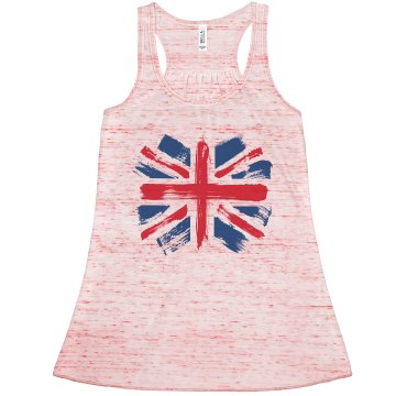 Paint Brush Union Jack Misses Bella Flowy Lightweight Tank