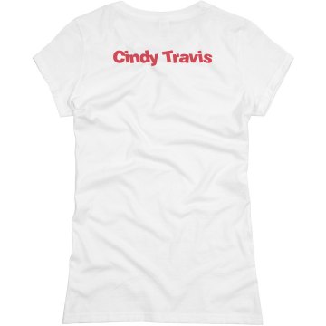 Travis Cookout w/ Back Junior Fit Basic Bella Favorite Tee