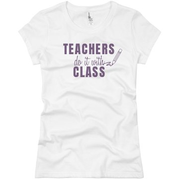 Teachers Do It With... Junior Fit Basic Bella Favorite Tee