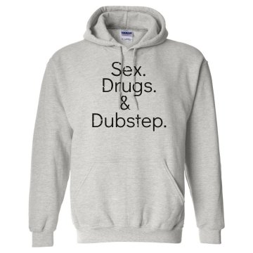 Sex Drugs & Dubstep Unisex Gildan Heavy Blend Hoodie