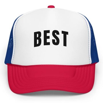 Best Friends Hat -Best KC Caps Poly-Foam Snapback Trucker Hat