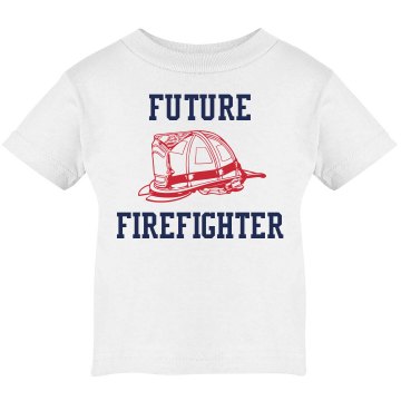 Future Firefighter Infant Rabbit Skins Lap Shoulder Tee