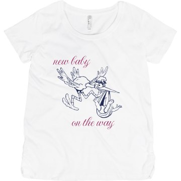 Baby On The Way Maternity LA T Sportswear Tee