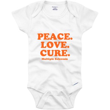 Peace Love Cure Onesie Infant Gerber Onesies