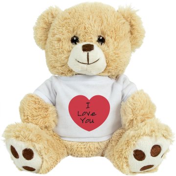Heart Love Bear Medium Plush Teddy Bear