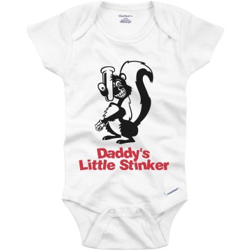 Daddy's Little Stinker Infant Gerber Onesies