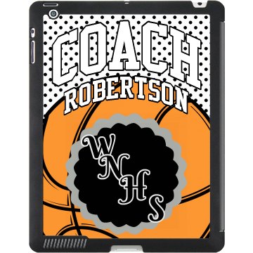 B-Ball Coach iPad Case Black iPad Smart Cover