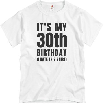 30th Birthday Blues Junior Fit Bella Sheer Longer Length Rib Tee