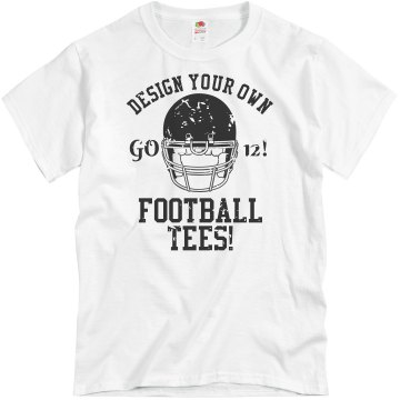 Frisco Football Distress Unisex Basic Gildan Heavy Cotton Crew Neck Tee