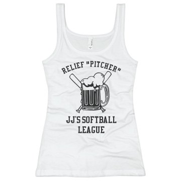 Relief Pitcher Junior Fit Bella Longer Length 1x1 Rib Tank Top