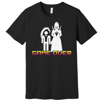 Game Over Alien Bride Unisex Gildan Heavy Cotton Crew Neck Tee