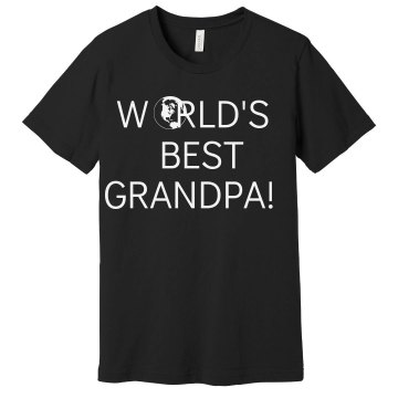 World's Best Grandpa Unisex Gildan Heavy Cotton Crew Neck Tee
