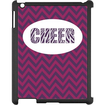 Zebra Cheer iPad Case Black iPad Snap-on Case