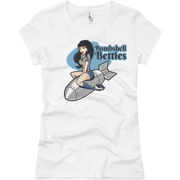 Roller Derby Bombshell Junior Fit Basic Bella Favorite Tee