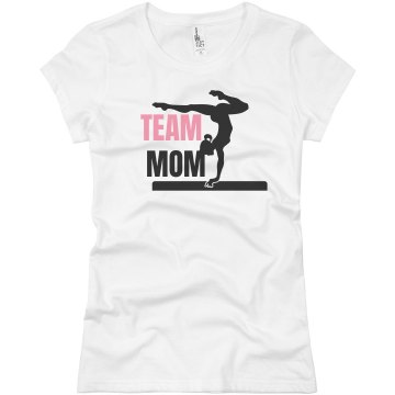 Team Mom Beam Junior Fit Basic Bella Favorite Tee
